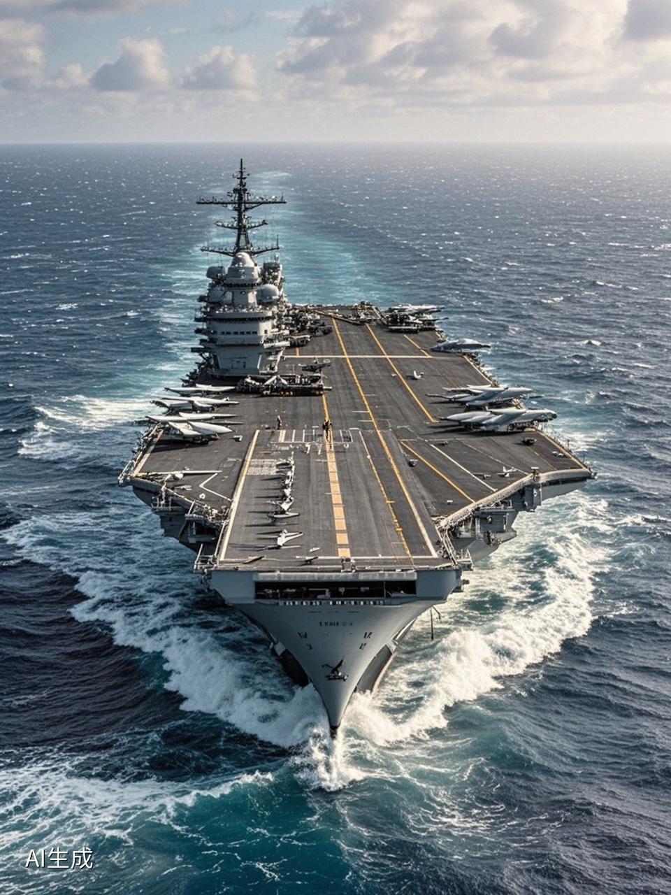  美军双航母现身西太平洋 总吨位超20万吨：2025年12月，美军林肯号（带F-