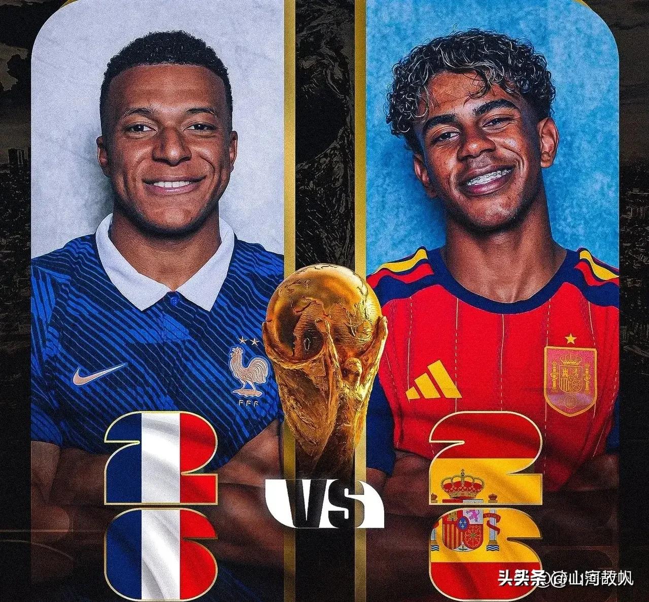 西班牙2-0法国，这场世界杯半决赛真的离谱到让人不敢相信！


赛前被全网吹爆、