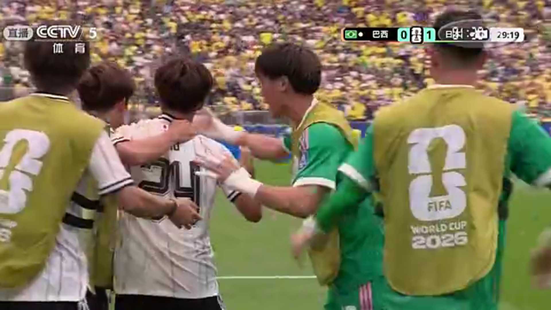 佐野海舟一条龙破门日本领先巴西世界杯日本队领先巴西了 