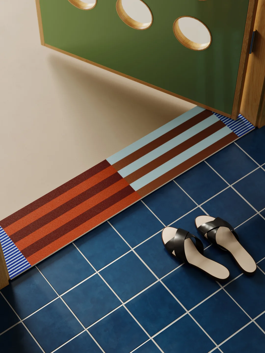 拒绝花灰色🔜门槛石改造so easy！波普风好绝