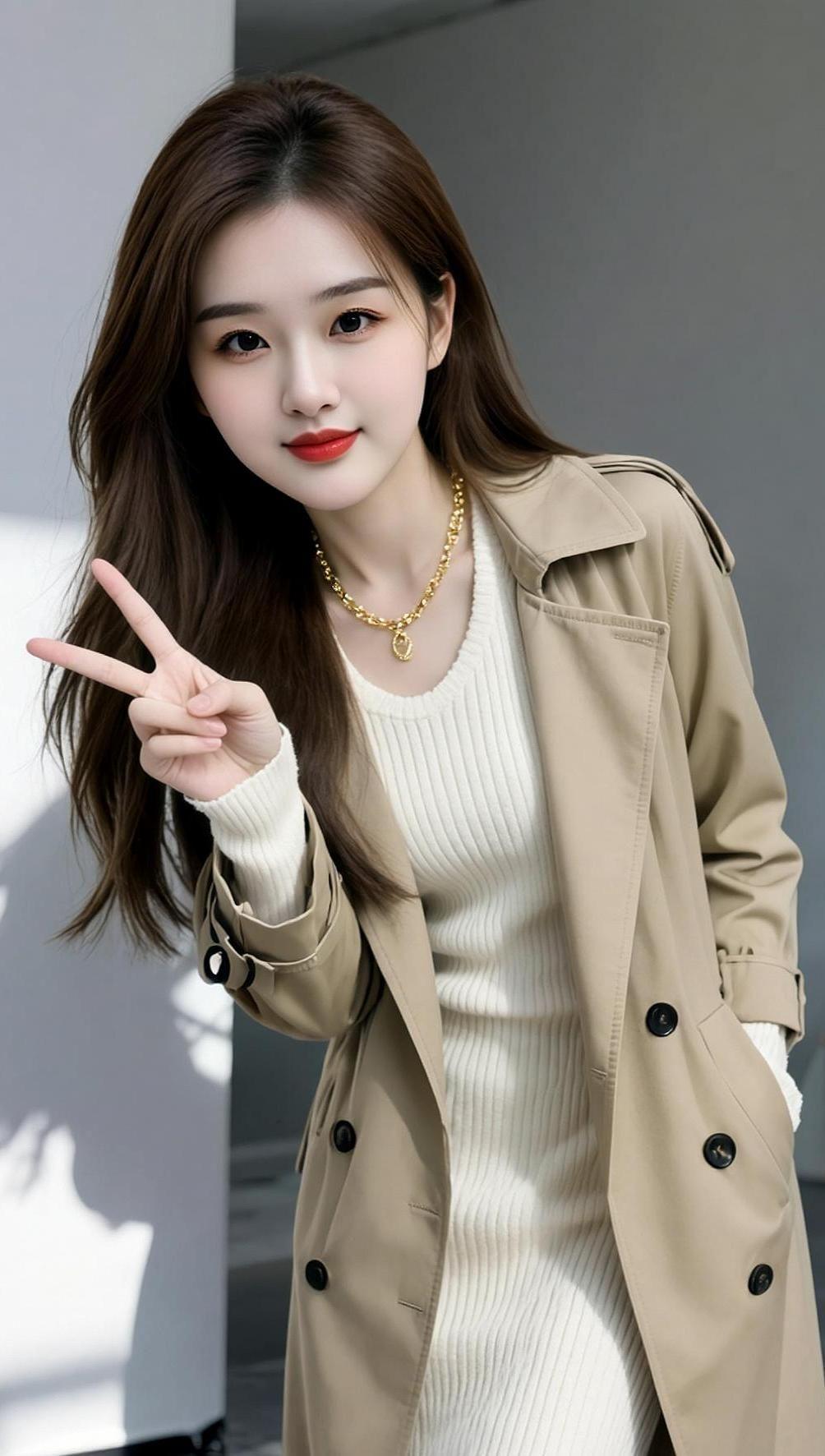 AI风衣时尚写真