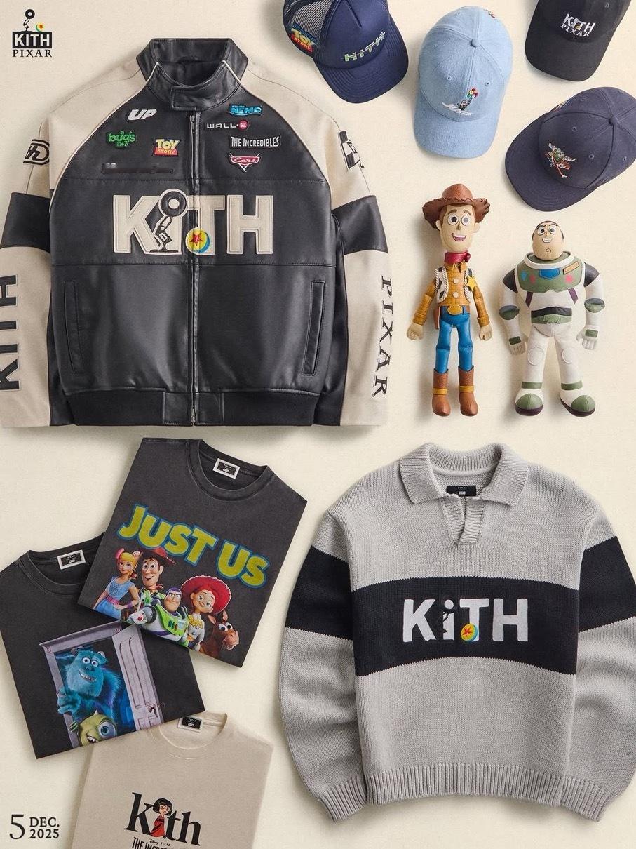 KITH x PIXAR  皮克斯动画工作室出品了不少经典 12月5日发售 
