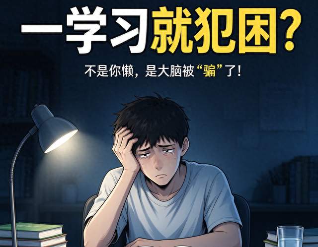 一学习就犯困？不是你懒，是你的身体被"骗"了