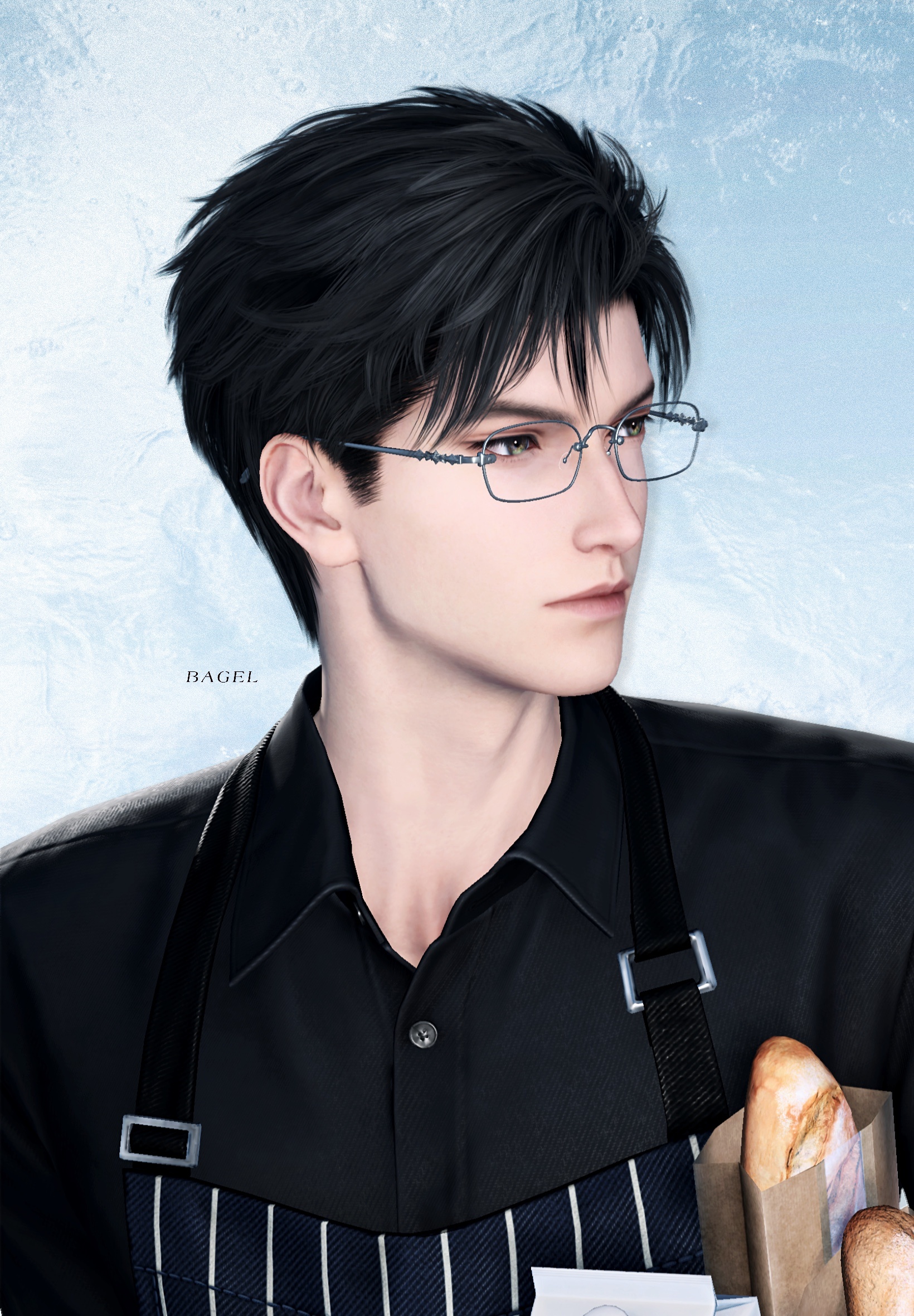 黎深 怎么会有人穿围裙也这么帅…[拜托]像是刚下班回来做饭😆～ ​​​