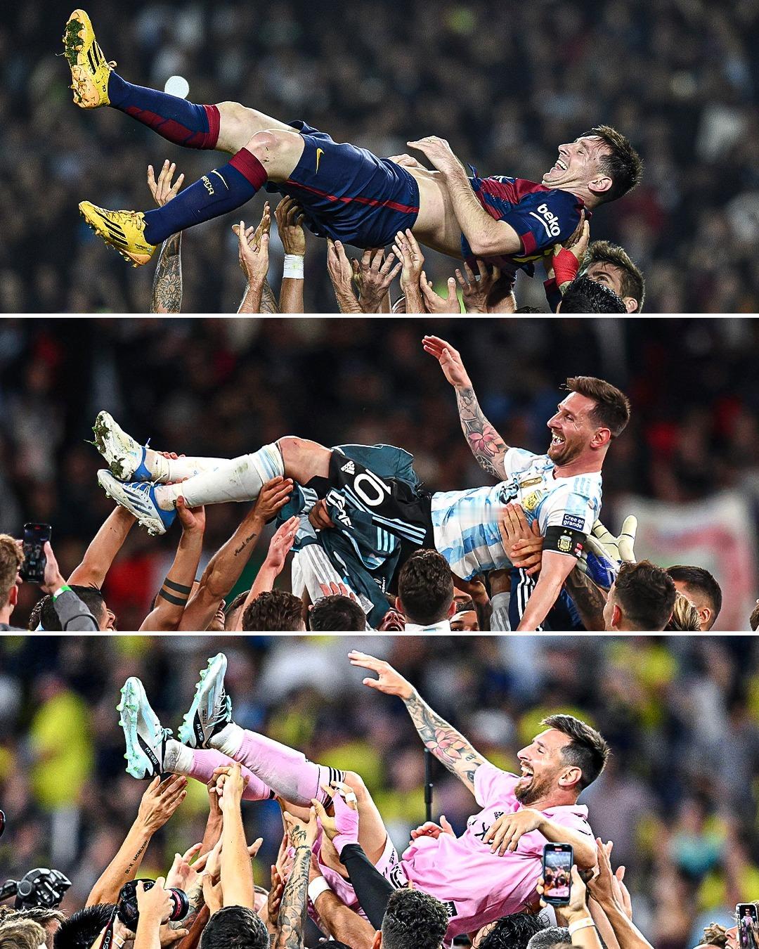 onefootball：莱昂内尔·梅西将成为国王，无论他在哪里踢球 👑🙇‍♂