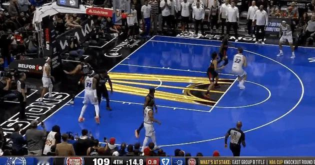 震惊！历史总是惊人的相似！
活塞打魔术这一场，最后落后1分，连丢4个篮板，最后，