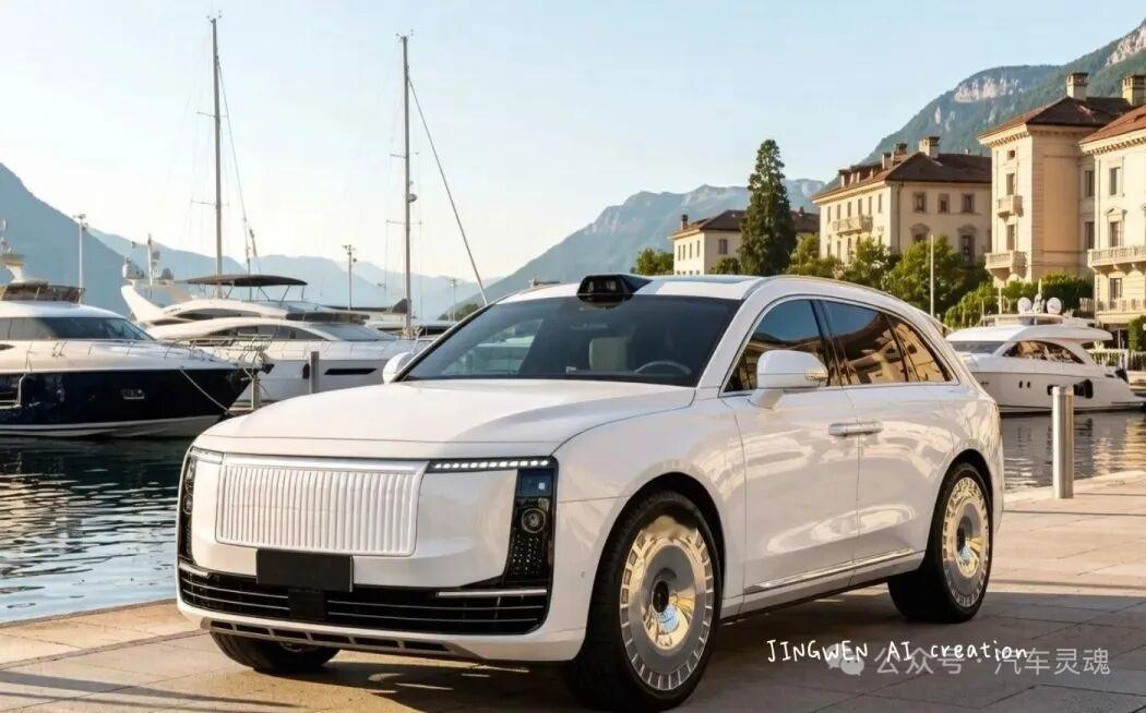 你以为它是理想ONE改装其实它可能是问界M800 （图片来自水印） 