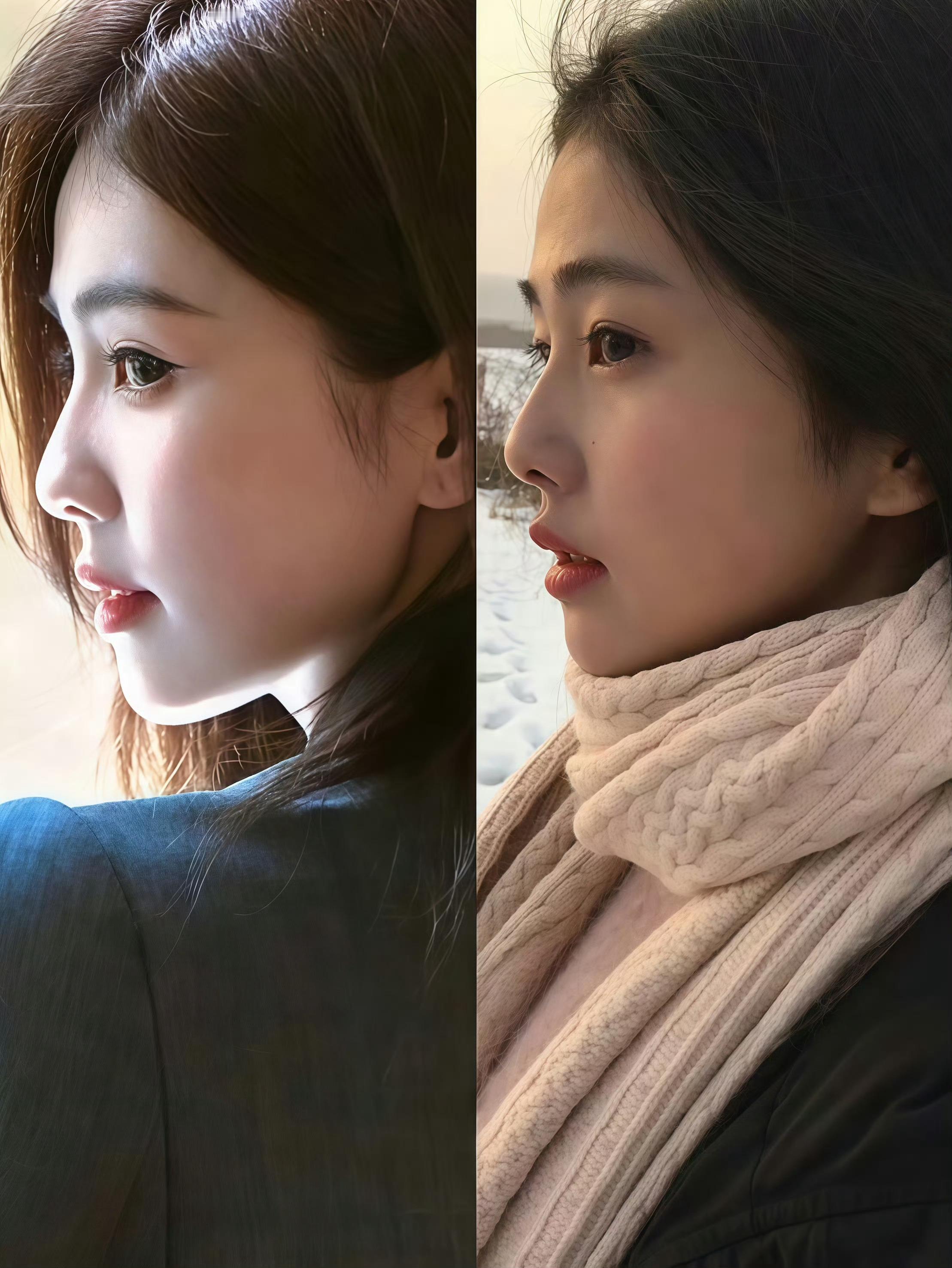 白鹿妈生脸入围实至名归。我还记得白鹿出道前和现在的侧颜对比。我真的对妈生脸演员永