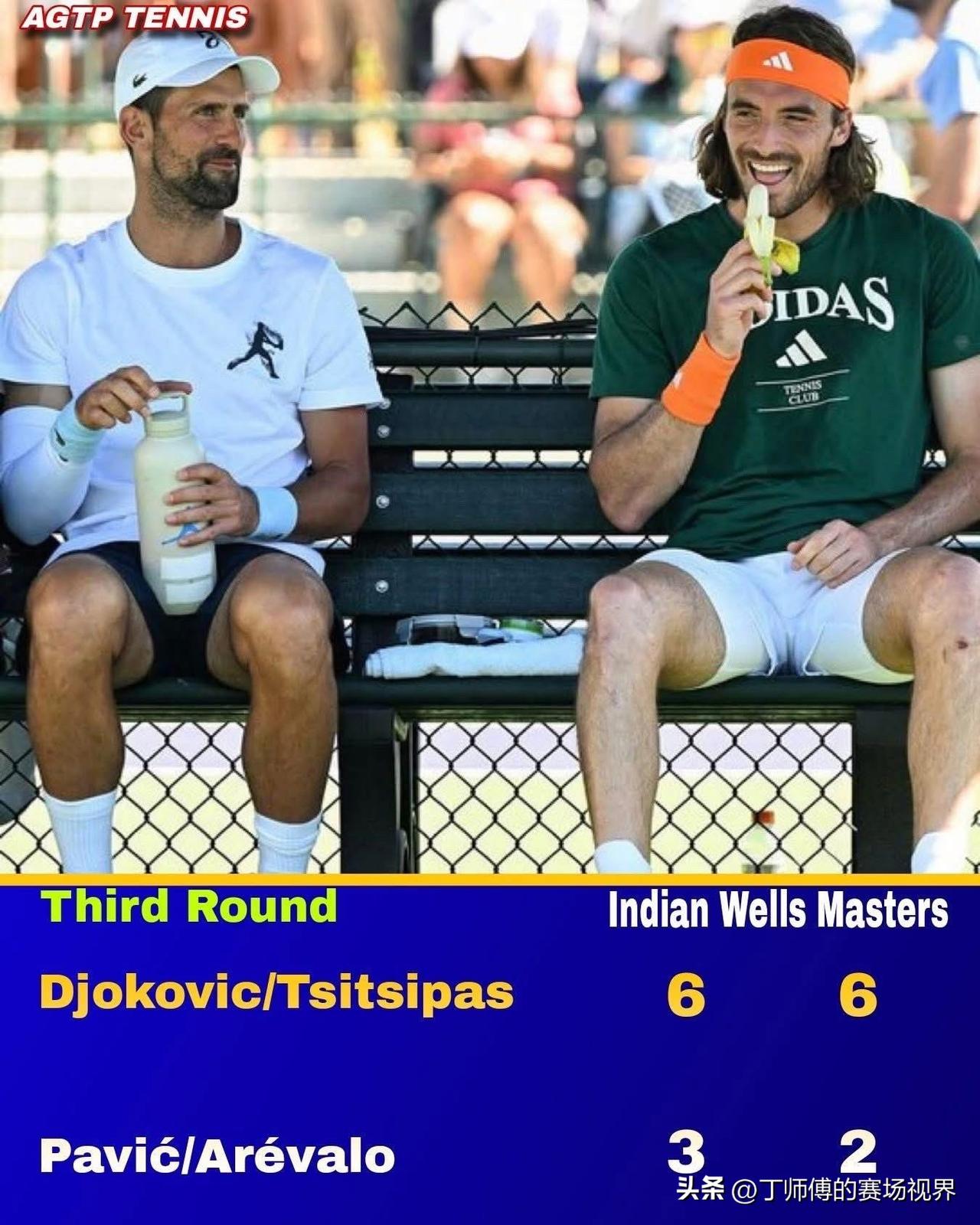 德约科维奇在ATP1000印第安维尔斯大师赛第三轮以6比4、1比6、6比4战胜科