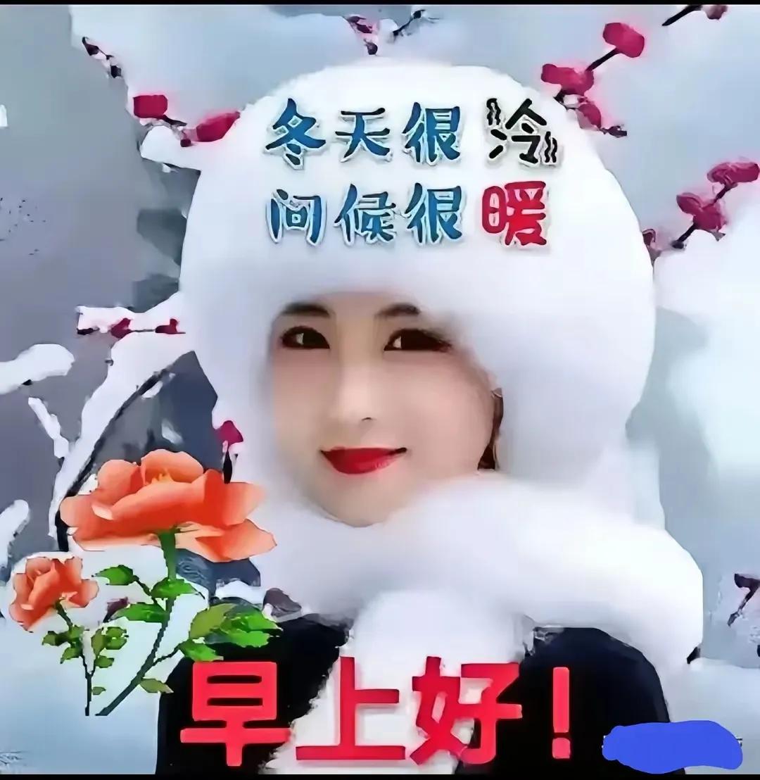 冬日冷风中，暖阳照心间！早上好！🌹