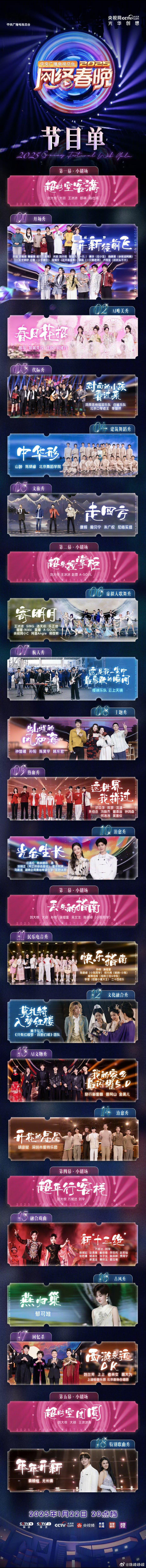 2025央视网络春晚节目单  总台2025网络春晚节目单新鲜出炉！超时空之旅即将