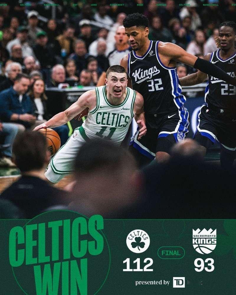 112：93主场轻松战胜国王，再次回到取胜的步伐中！波士顿凯尔特人