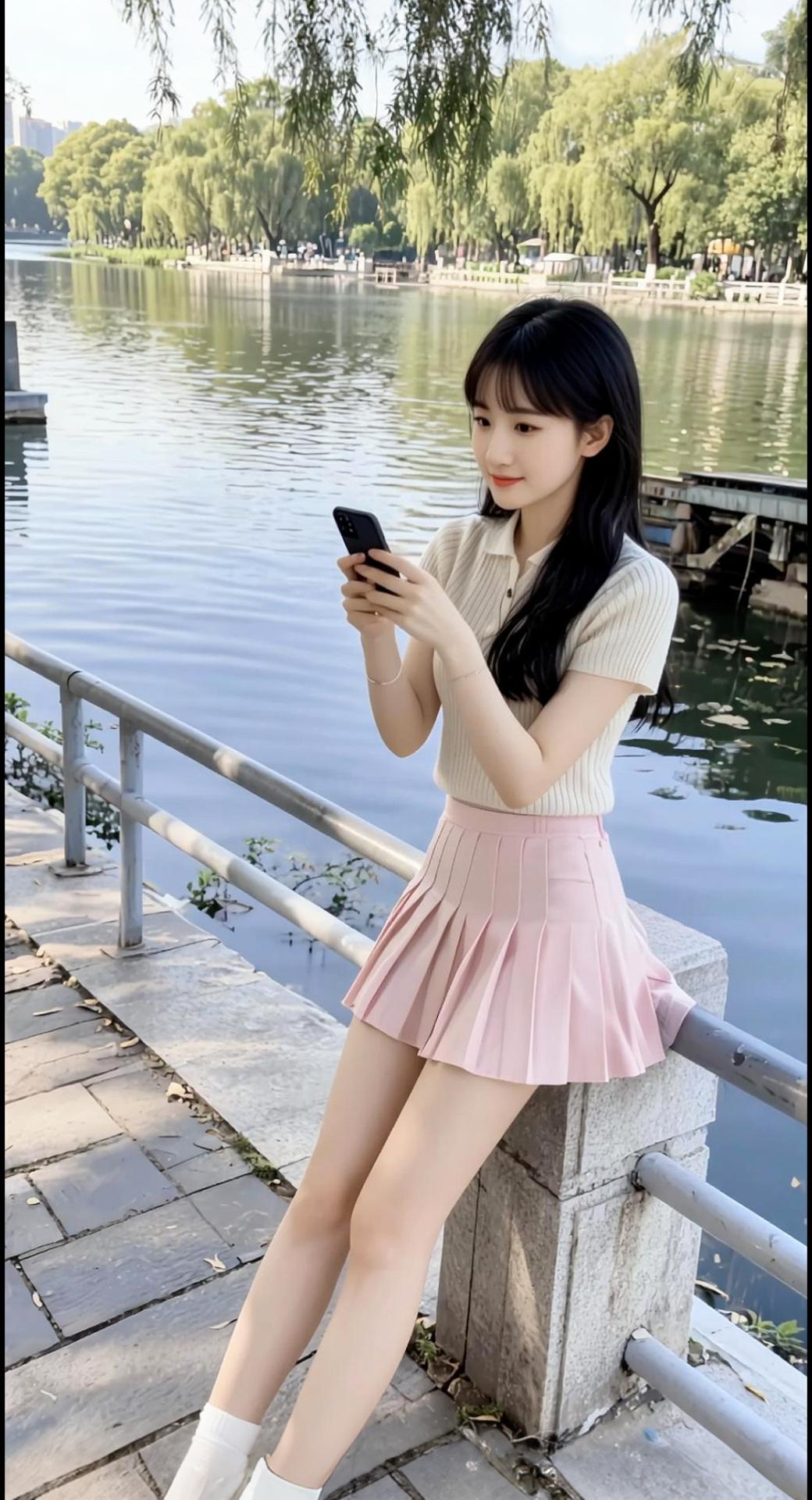 AI扩图 AI湖畔随拍
