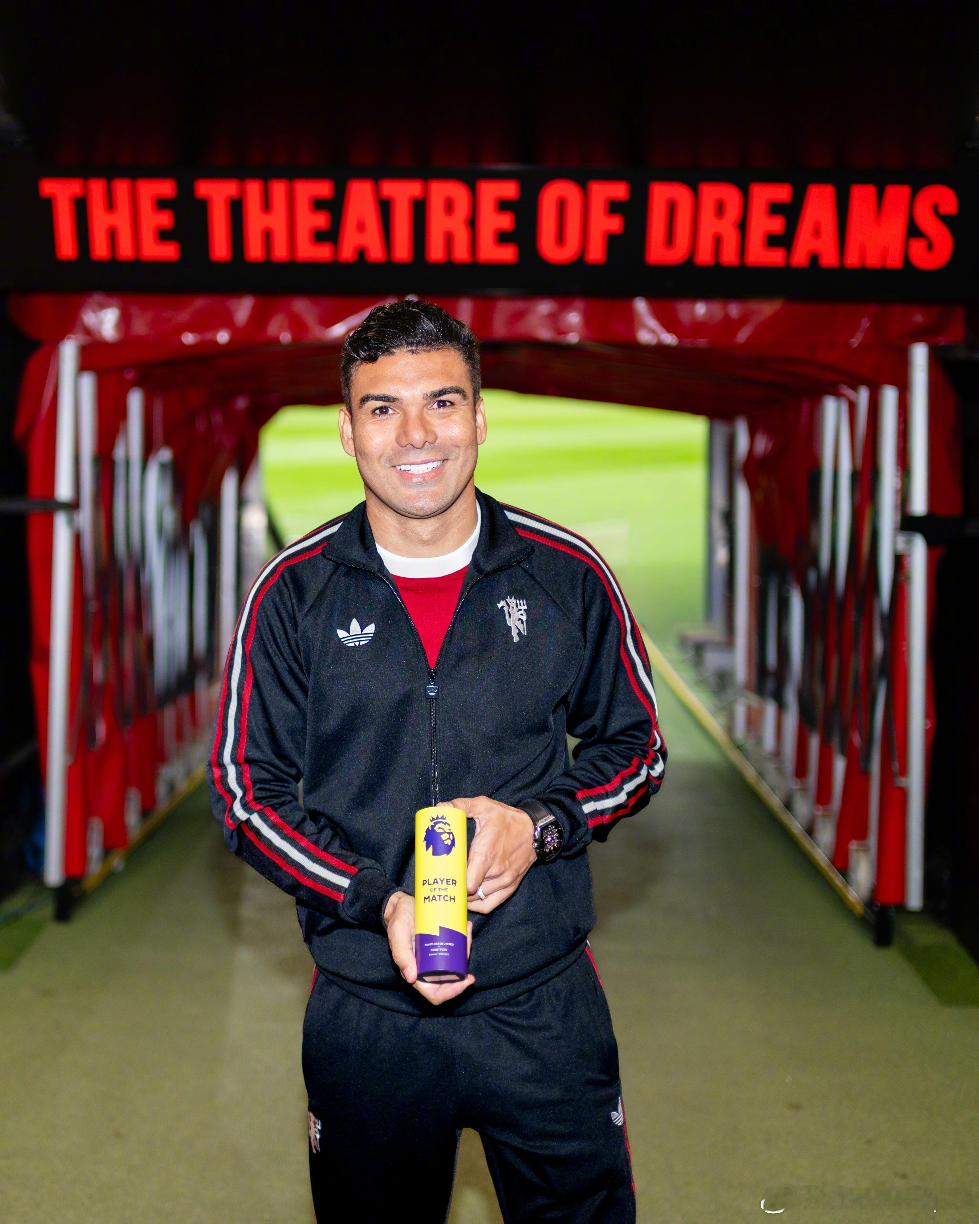 卡塞米罗当选全场最佳球员👏难说再见ManUtdspot曼联2比1布伦特福德曼联