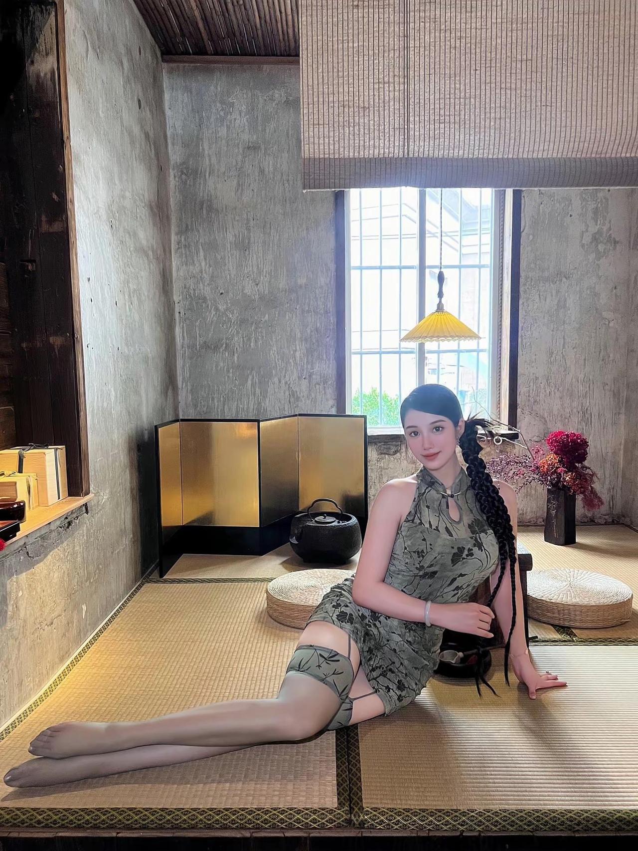 🍵。氛围感 穿搭 旗袍 拍照
