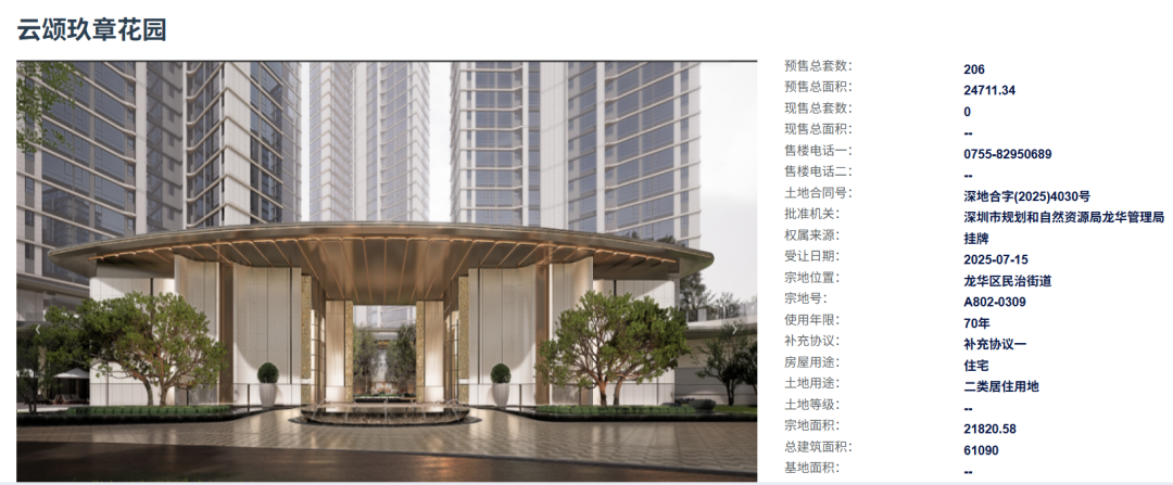 备案均价8万/㎡！梅林关低密新盘中海云颂玖章拿证入市