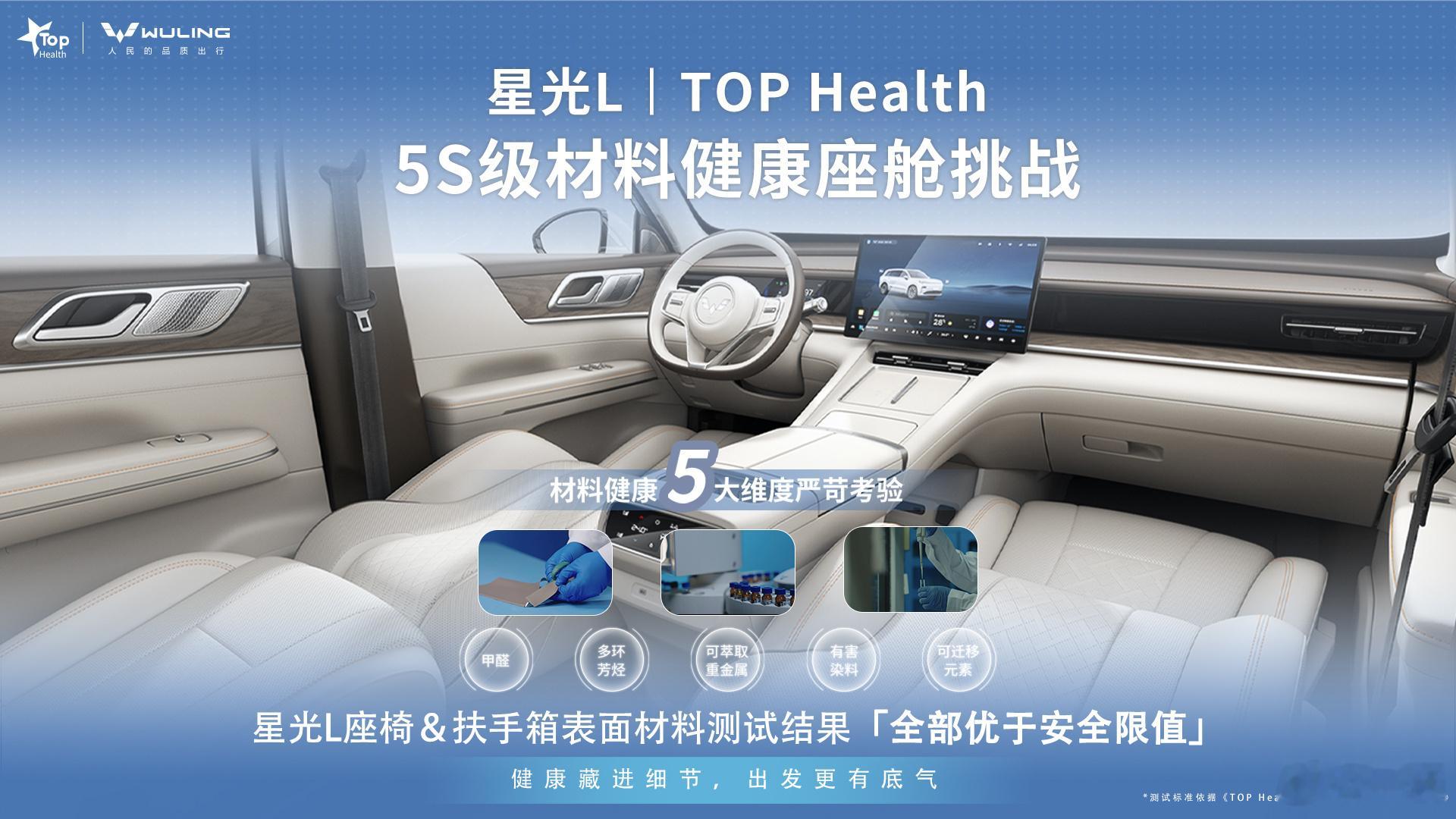 五菱星光L荣获行业首个5S健康座舱认证这一点，对家庭用户来说真的很重要今天刚好去