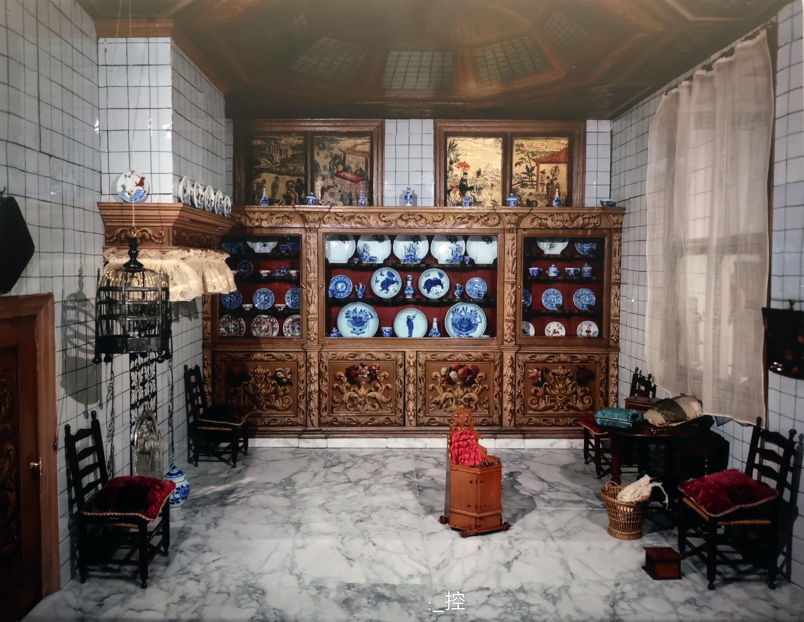 荷兰国立博物馆展出的娃娃屋(Doll's house)流行于17世纪的荷兰贵妇之