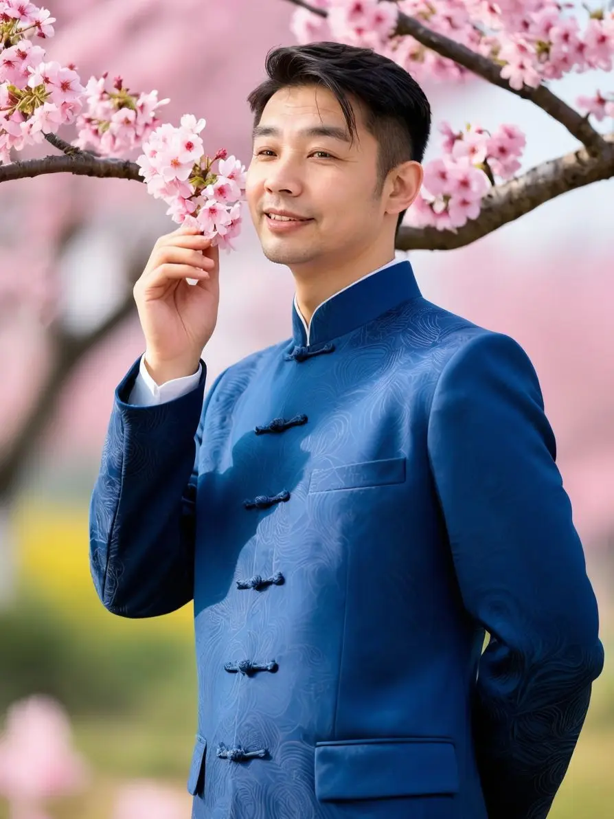 AI桃花旗袍写真 随变ai随便玩 拍出电影感