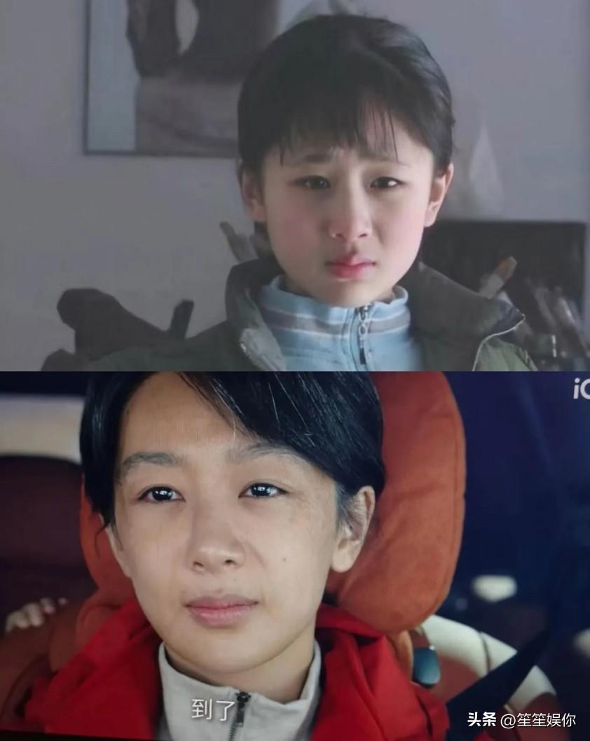 都说杨紫把脸整了，可这样看又像是哪里都没动过。除了面部轮廓，五官和小时候一模一样