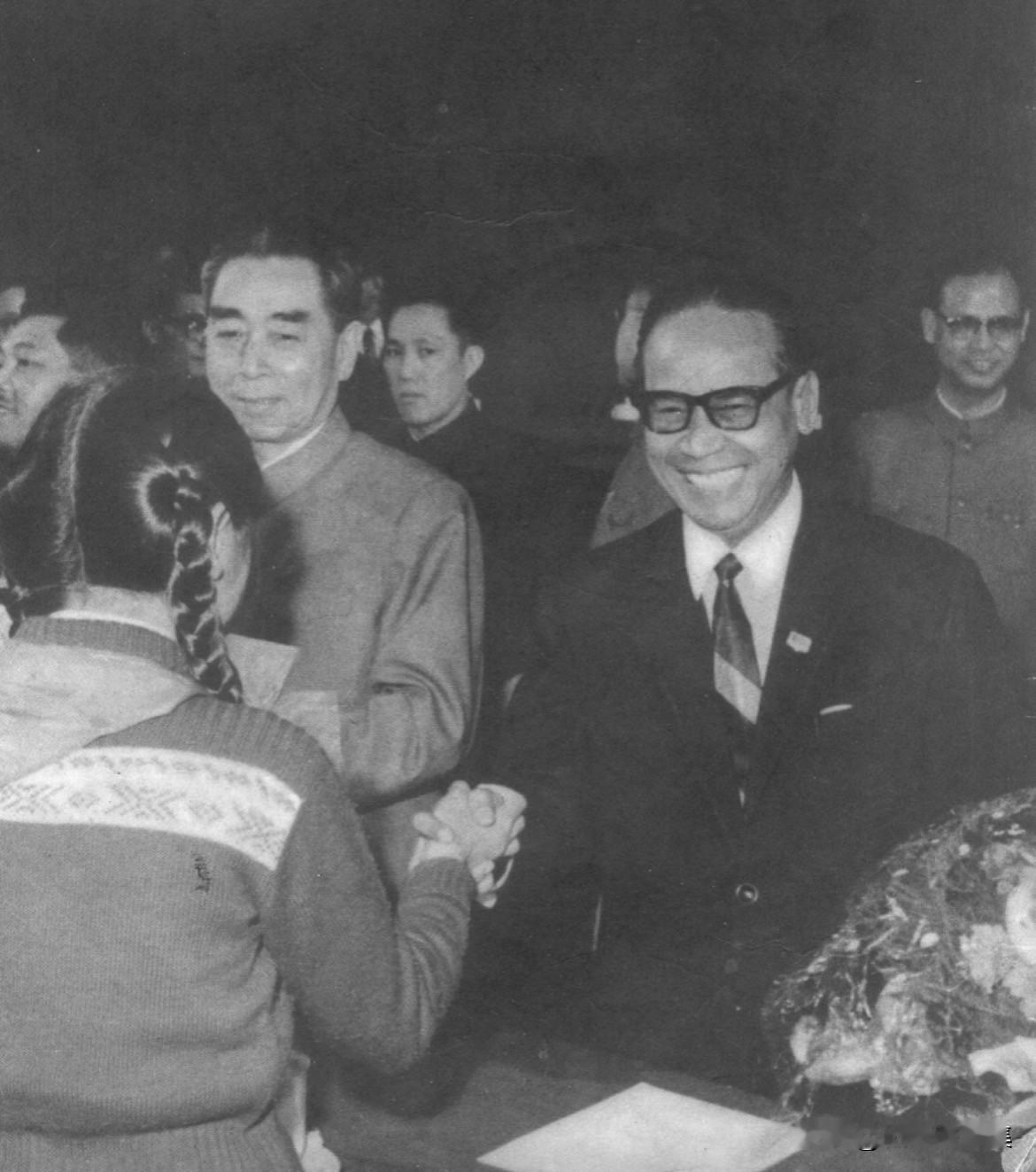 1965年1月26日，周恩来总理与印度尼西亚第一副总理苏班德里约在首都人民欢迎集