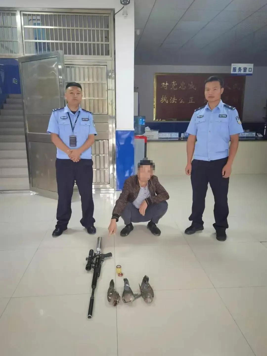 我看这个人真“刑”，枪支加上国家保护动物。鸟类中野鸡属于国家二级保护动物，斑鸠和