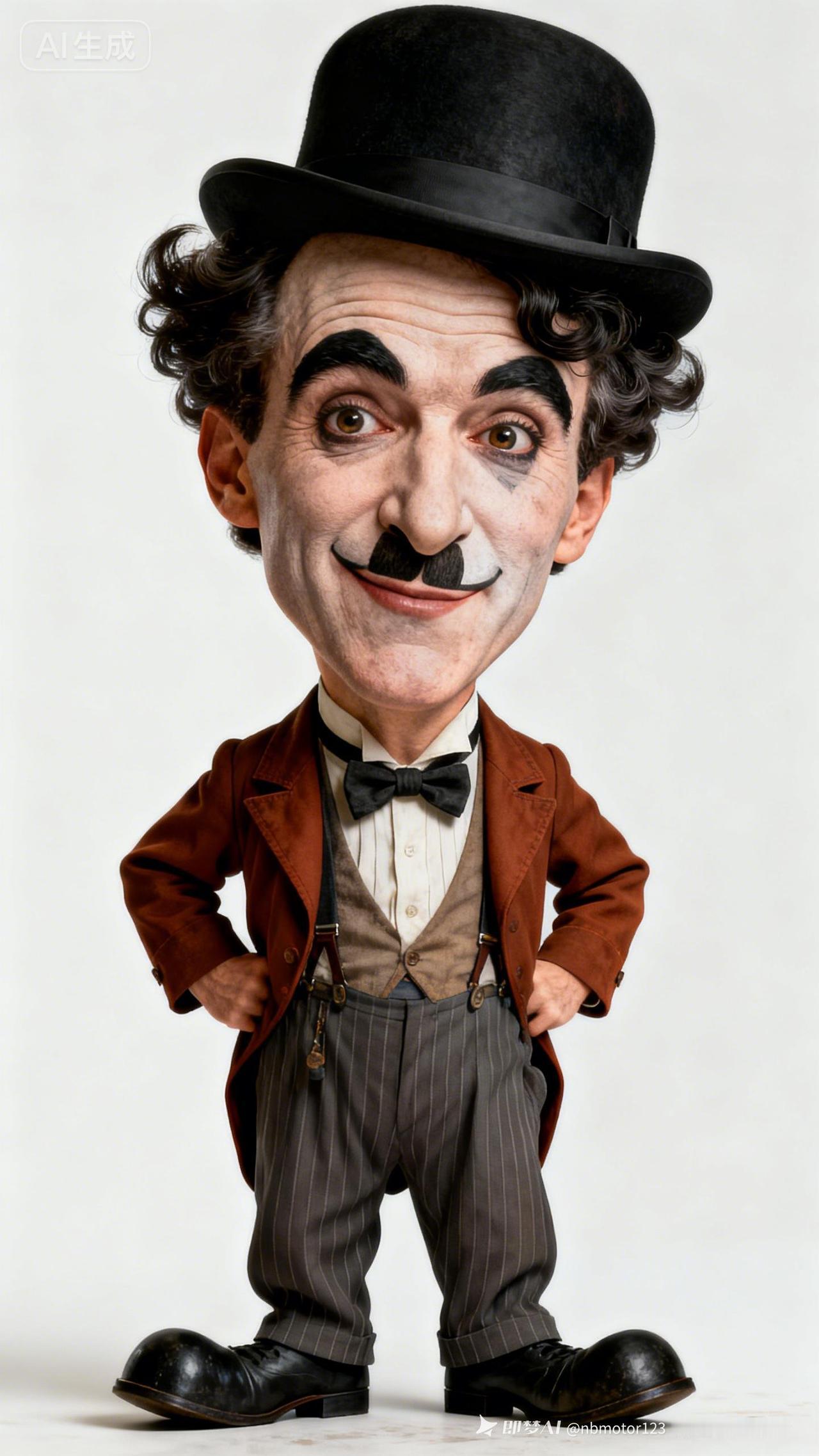 复古小丑造型，黑白对比强烈，可爱又有趣！