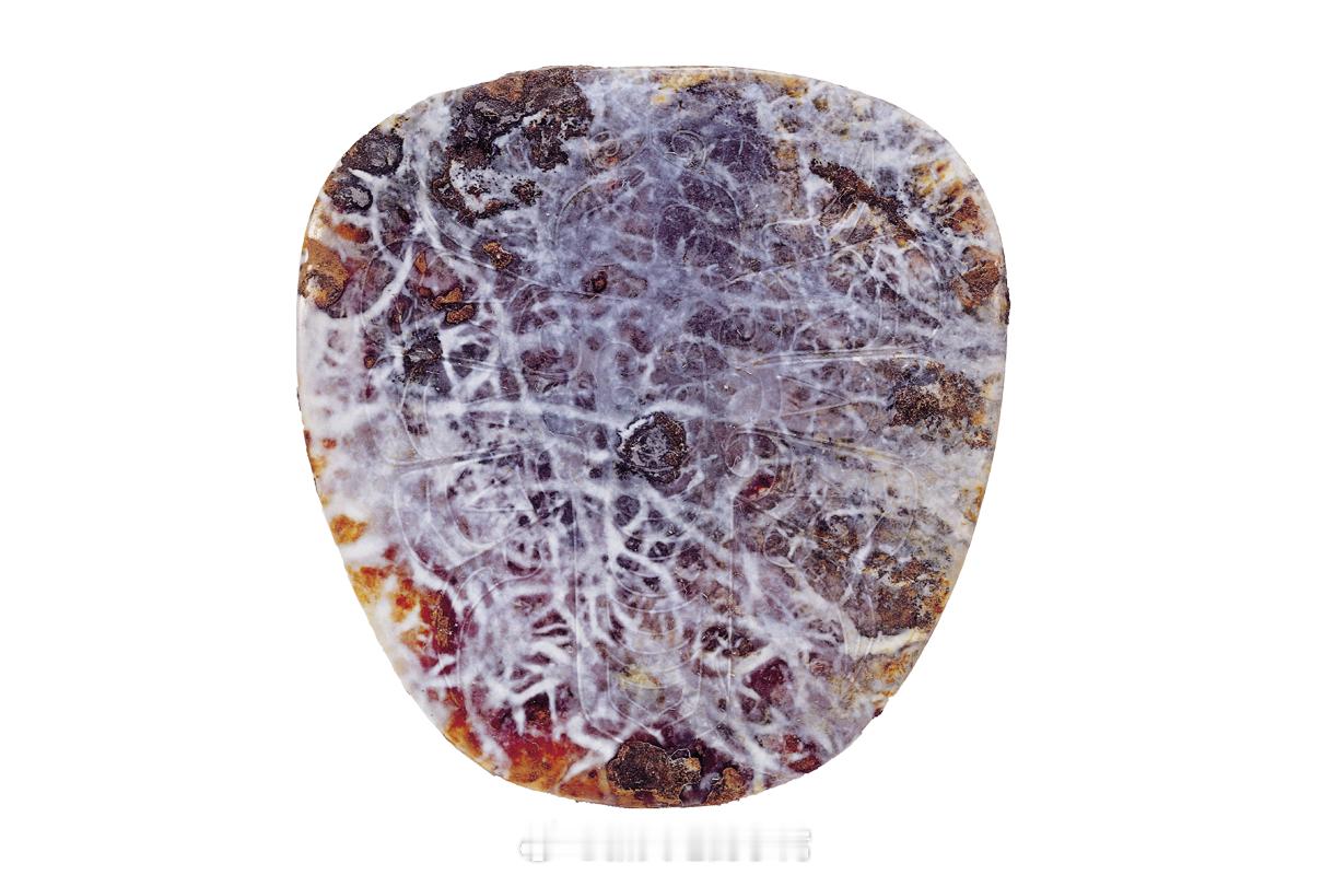 是时候去趟博物馆了文物代言人藏品欣赏每天认识一件文物阳刻昆虫类动物纹玉牌——商周