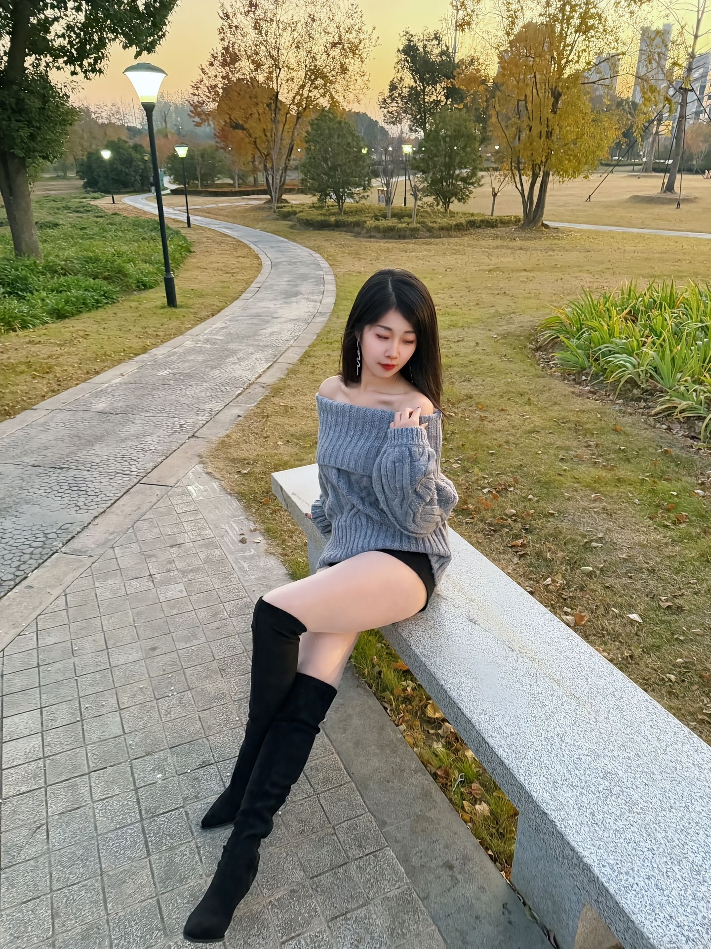 喜出望外的/傍晚冬季穿搭