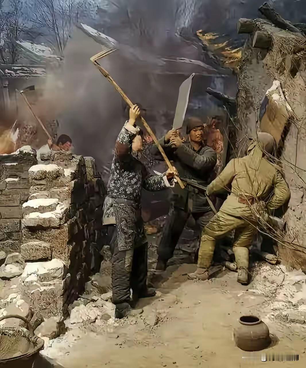 1941年，日军包围渊子崖村，准备大开杀戒，但村里的312名村民却不甘坐以待毙，