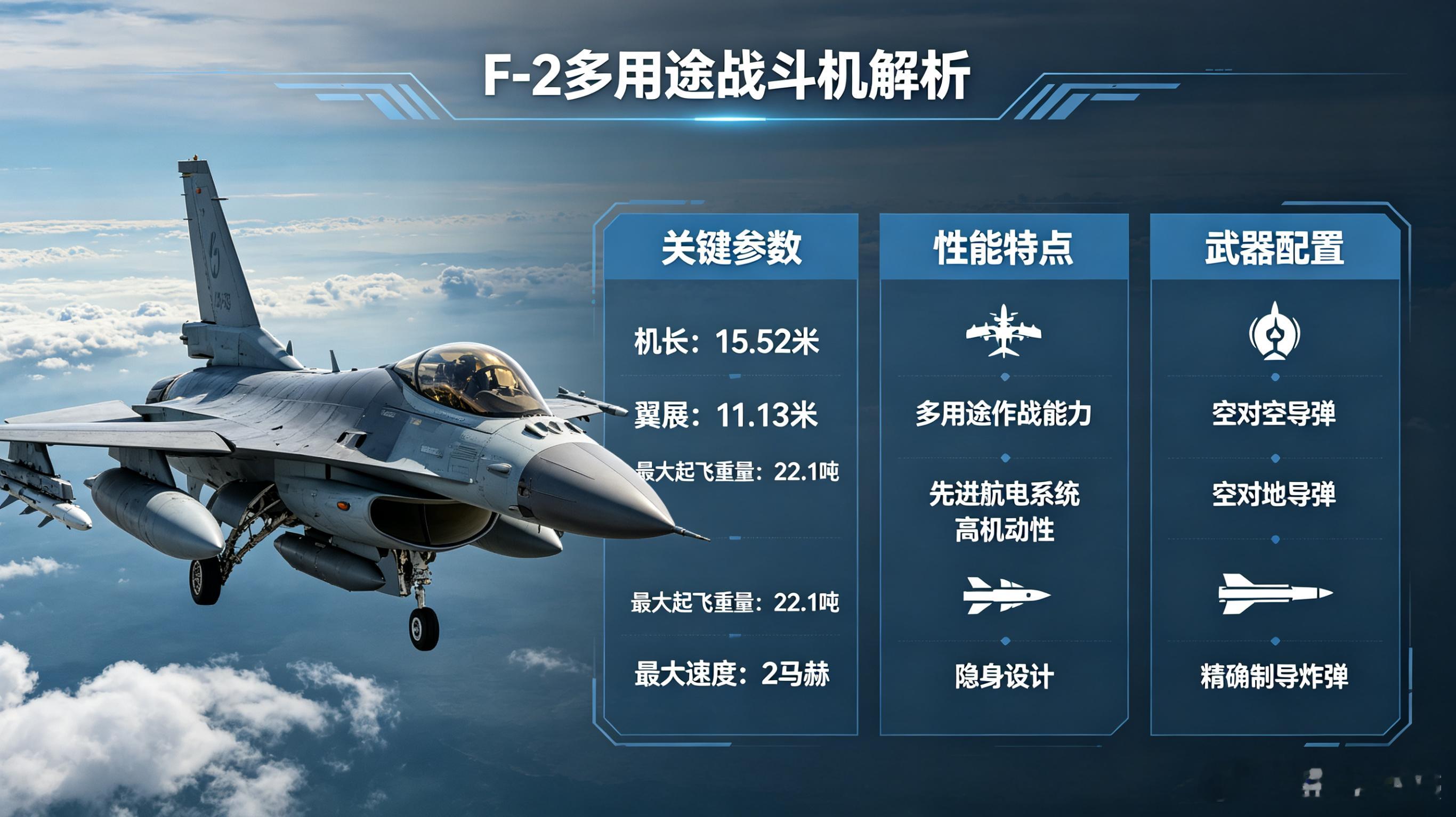 每天认识一件兵器——F-2“平成零战”多用途战斗机今天来认识日本航空自卫队的“平