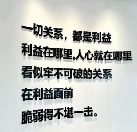 这个世界讲实力讲关系讲利益就是不讲实力