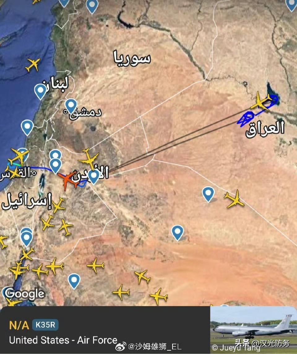 美国中央司令部确认，在伊拉克西部坠毁的美国一架KC-135加油机上的6名机组人员