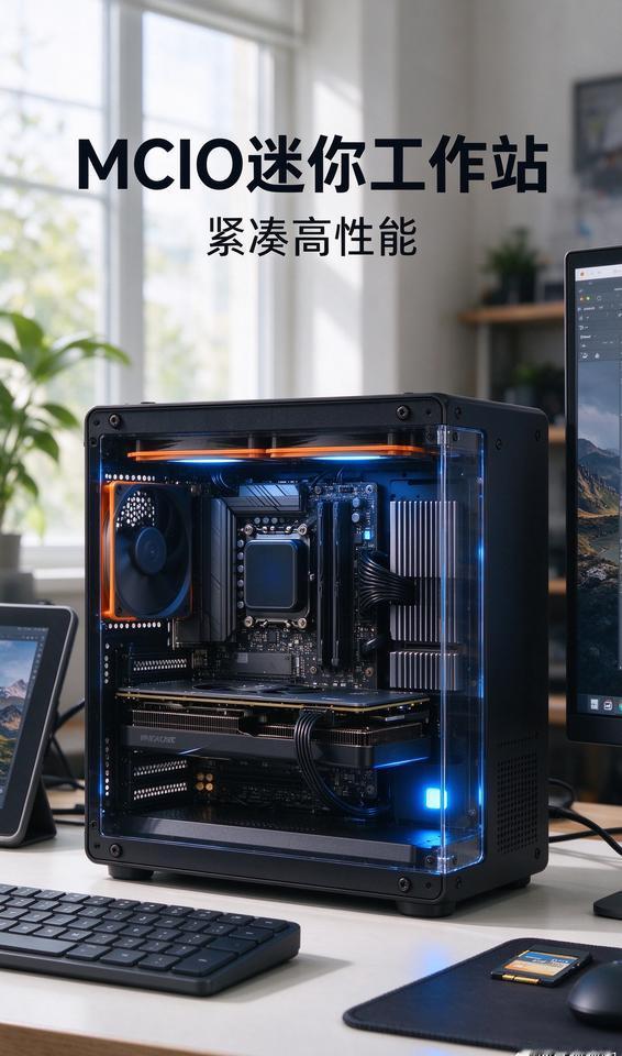 铭瑄在英特尔技术生态大会上，正式推出全新MCIO迷你工作站整套解决方案，搭配高端