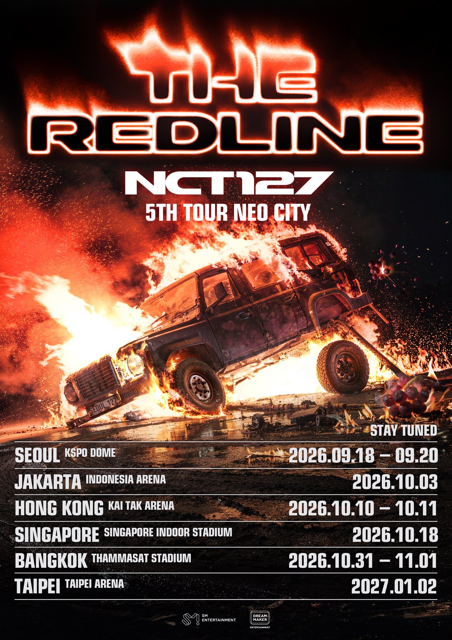NCT 127第五轮世巡 'NEO CITY - THE REDLINE'场次官
