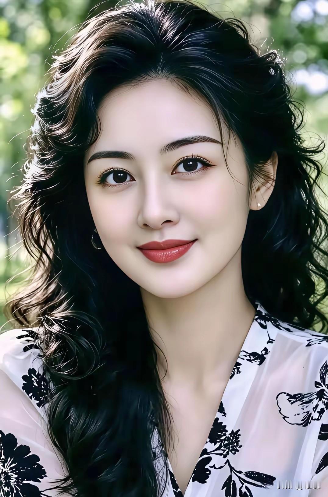 最美的女人，是内外兼修的存在。
从外在看，和谐自然与健康之美并存。脸庞比例佳，眼