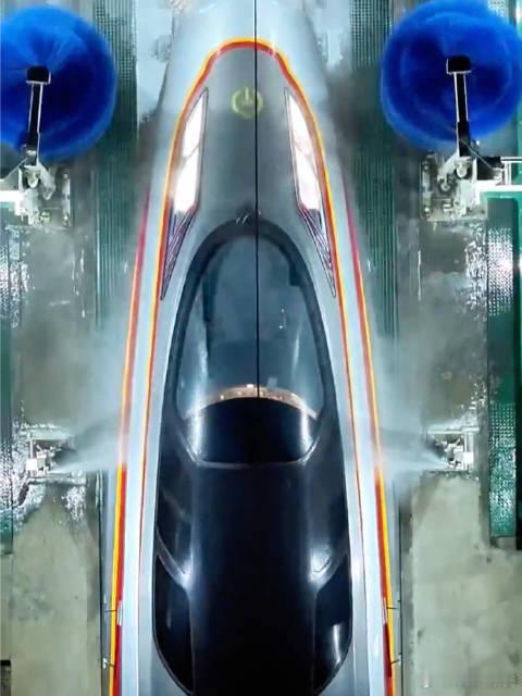 列车可以洗5分钟快澡了春运首日，复兴号借全自动设备5分钟完成清洗（原需1小时+）