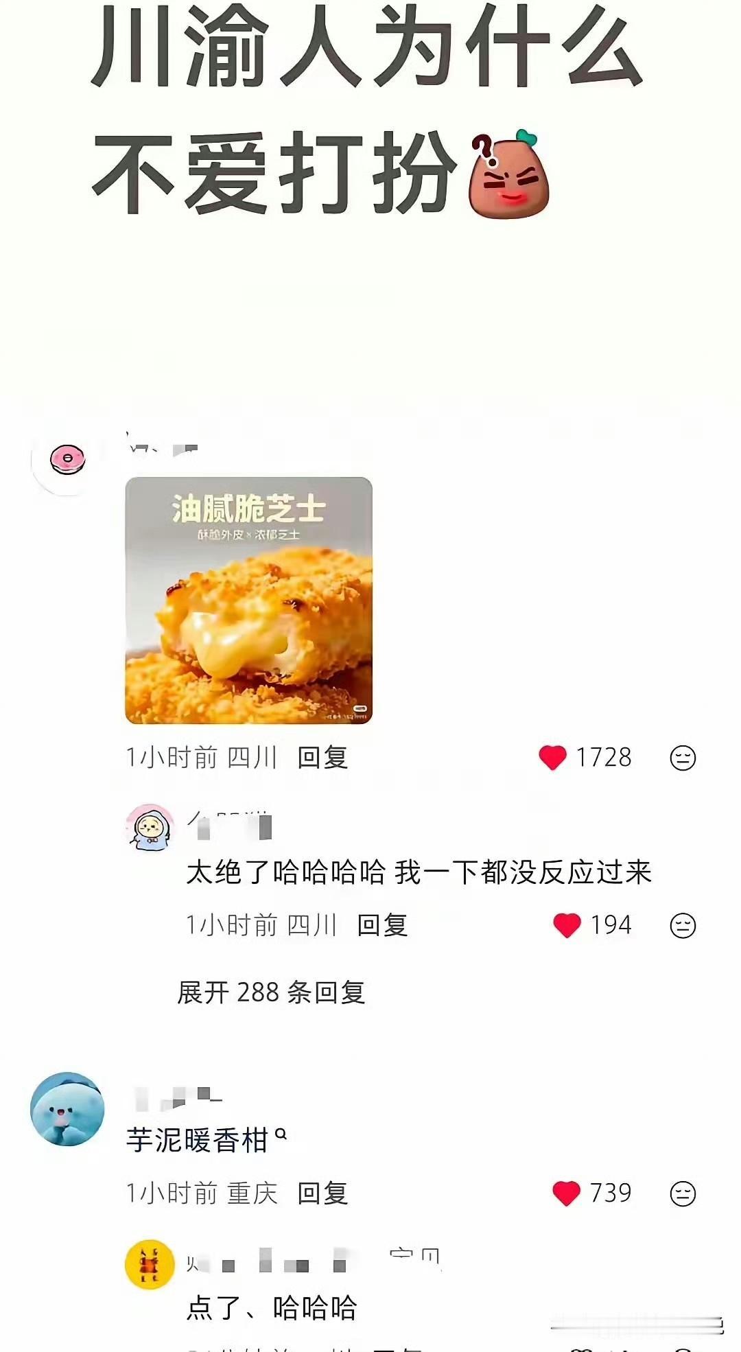 作为川渝人我居然差点没能理解到川渝人的幽默感，尤其是这两句川渝谐音梗。比如第一个