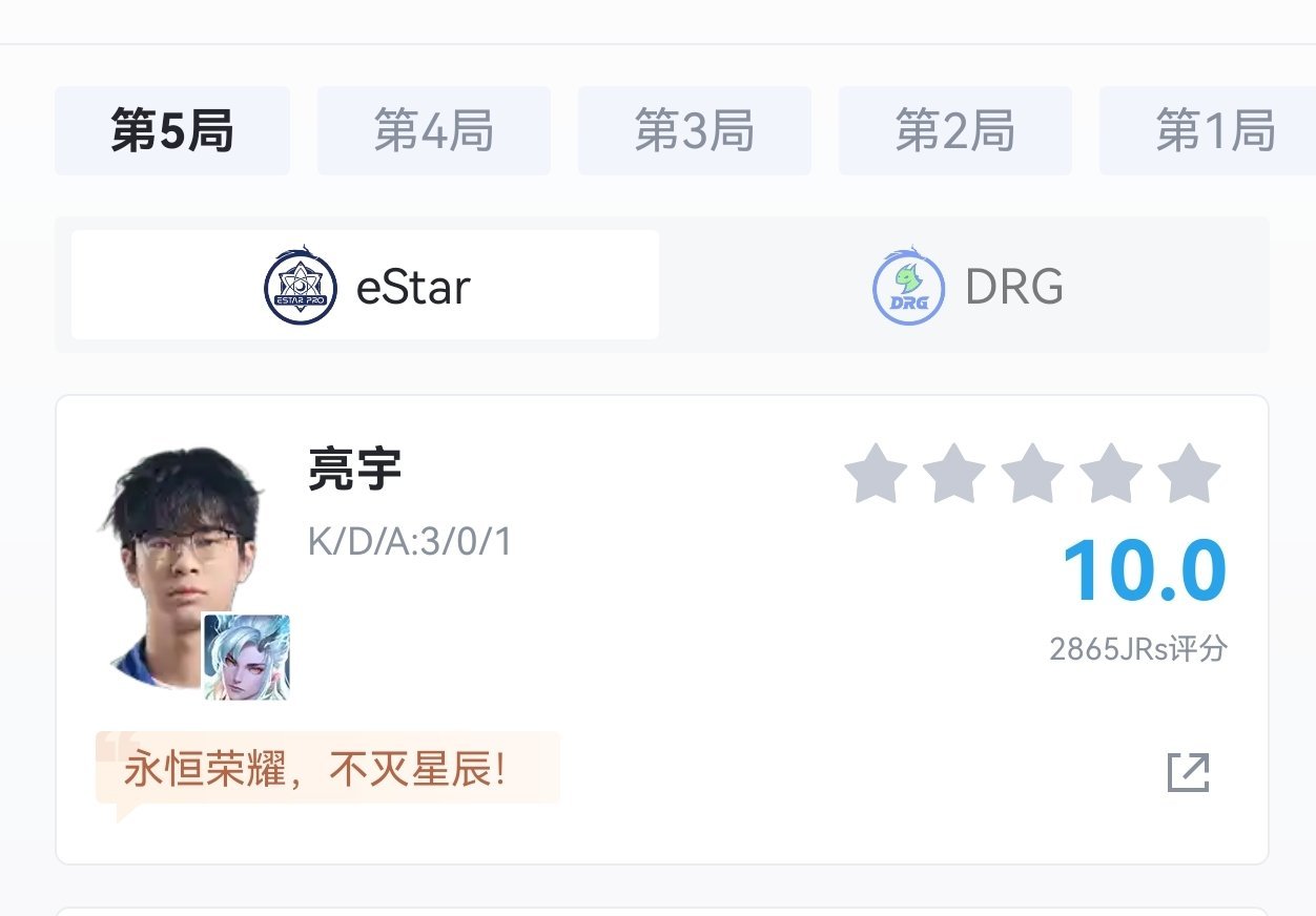 亮宇虎扑评分10分 