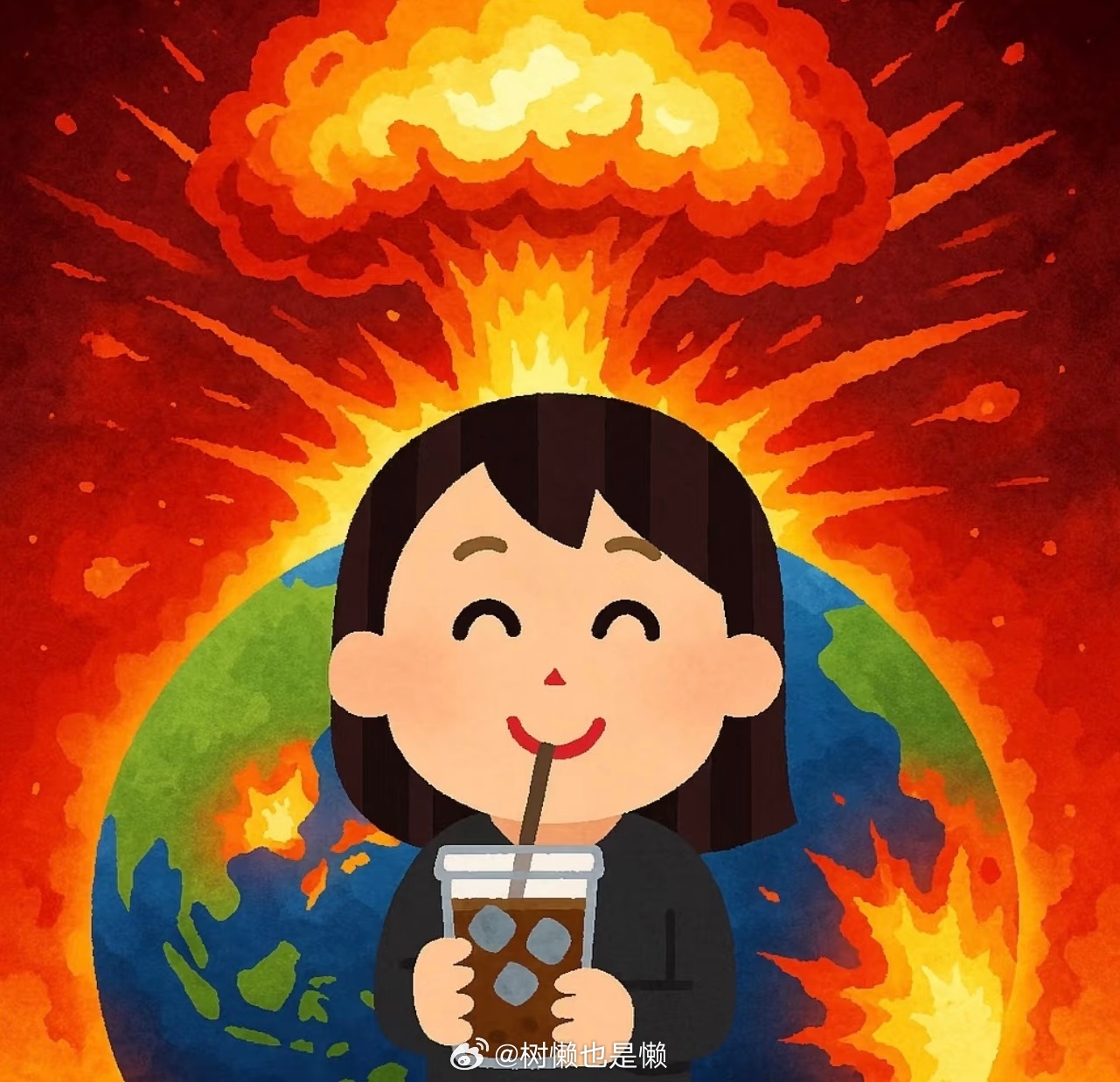 最近这个天气真是…要么下雨潮湿到底，要么大晴天晒到底今天已经被热到没脾气了 