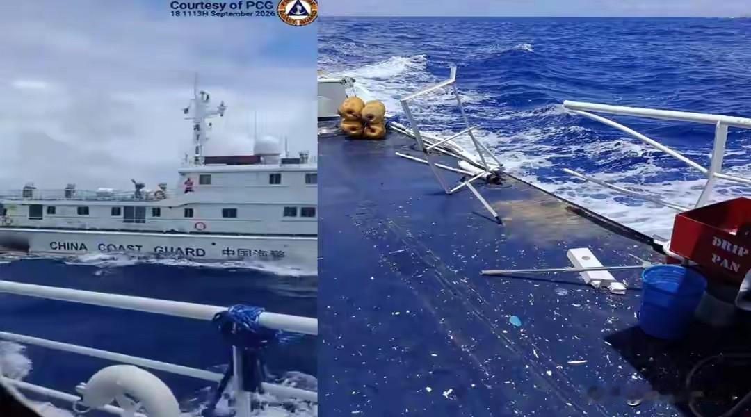 菲船“斜插”那一下
算盘打得比导弹还精

9月18日，仙宾礁。

中国海警三洲澳