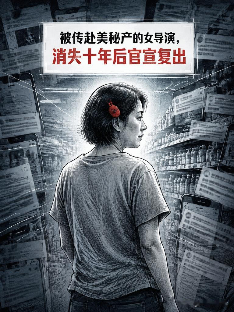 被传赴美秘产的女导演，消失十年后官宣复出

她这些年的真实生活，和外界脑补的