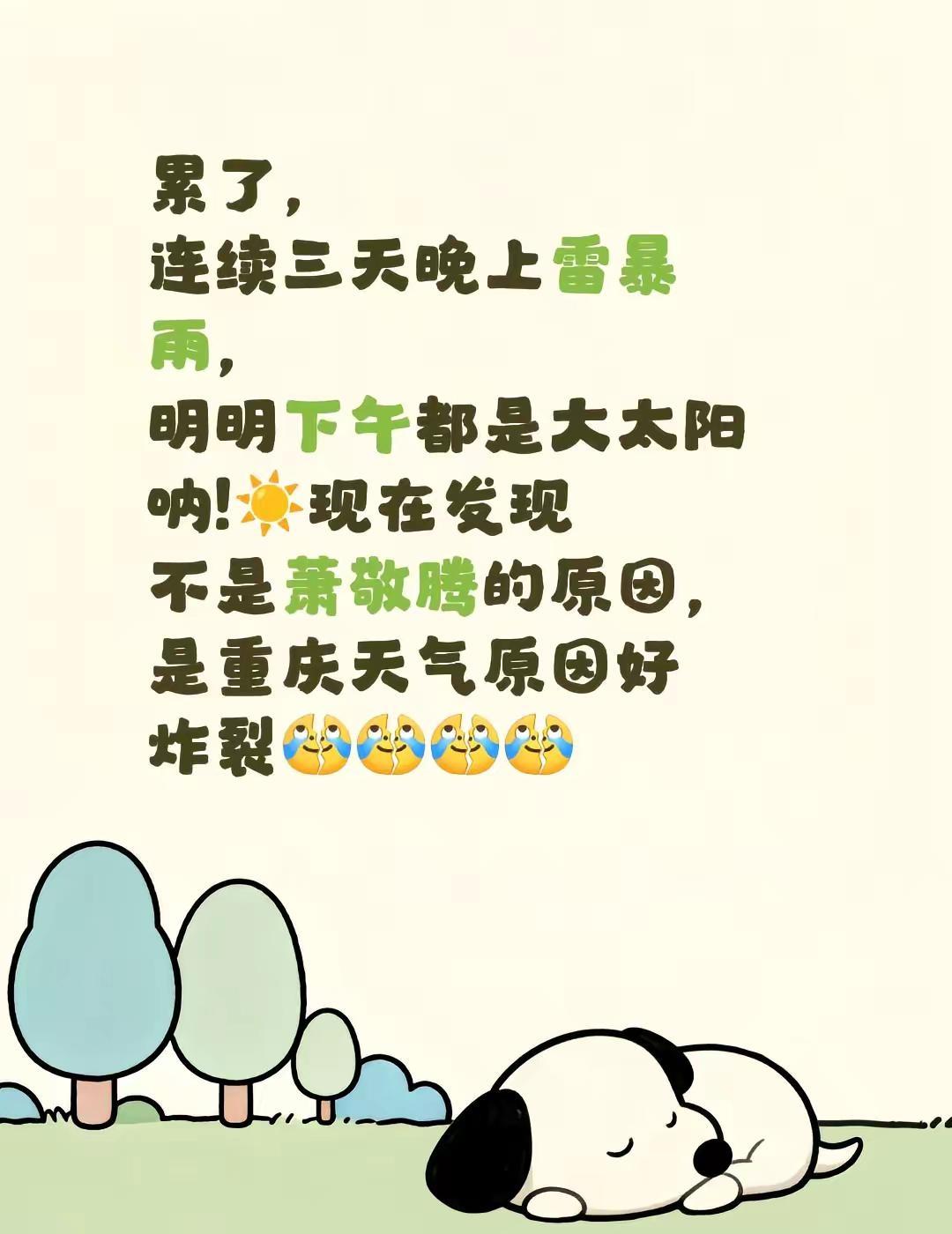 雷暴雨的重庆多吓人。累了，连续三天晚上雷暴雨，明明下午都是大太阳呐!☀️现在发现