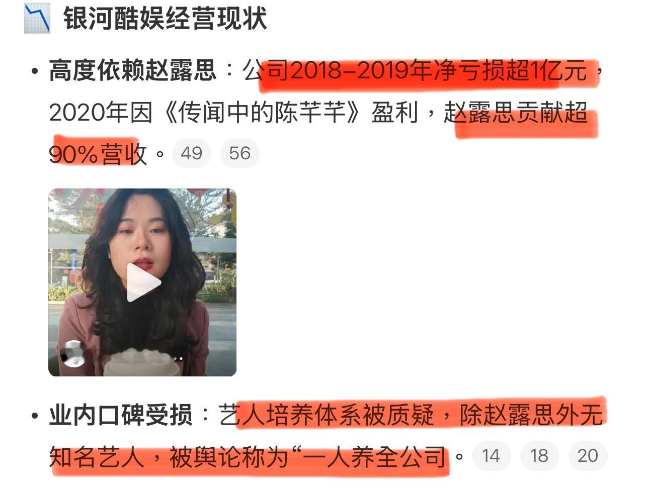 赵露思一个人贡献了公司几乎全部营收，一个人养一个公司！[淚奔][淚奔][淚奔]赵