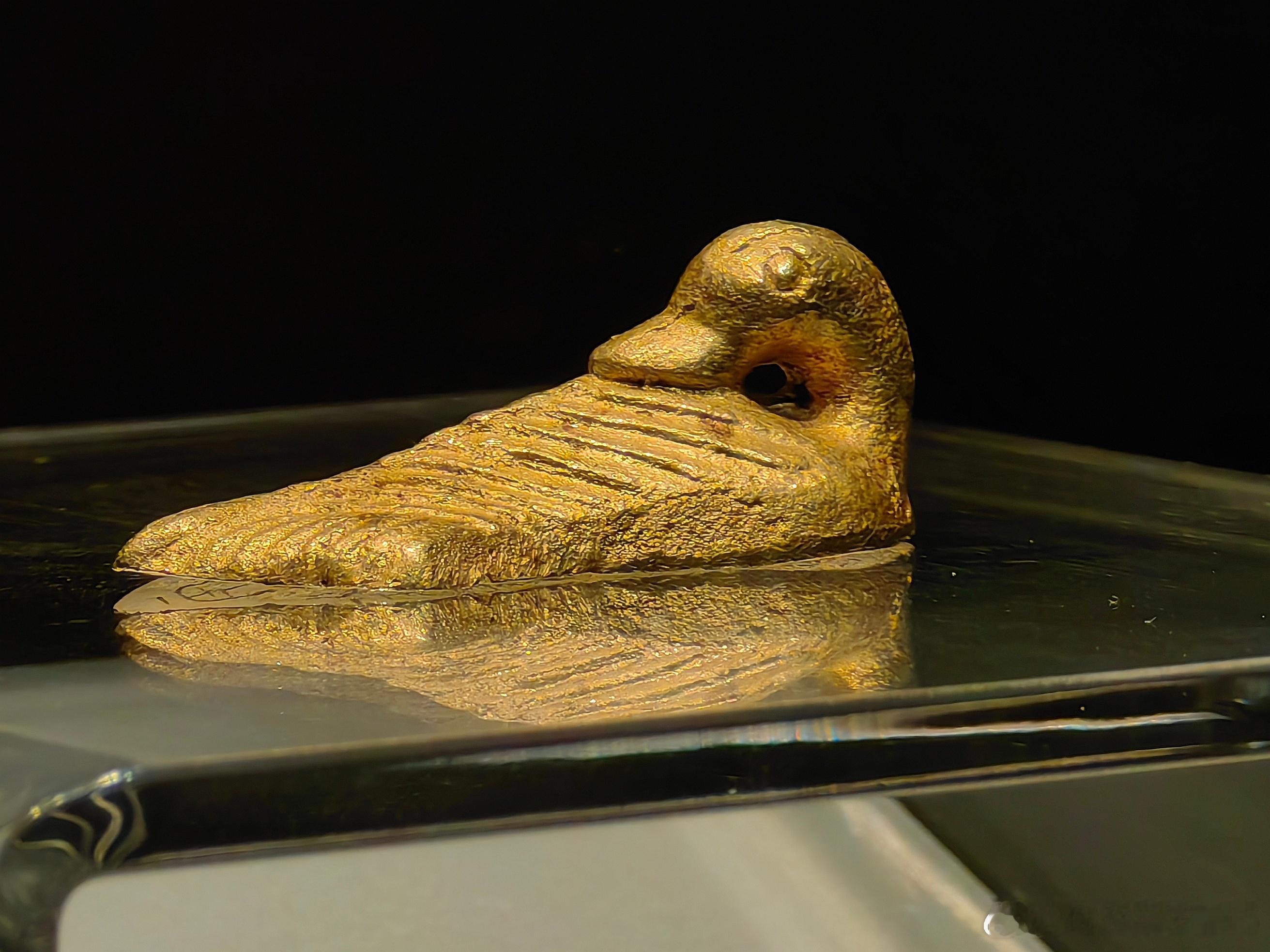 我的2026 【遇见考烈王-安徽淮南武王墩一号墓考古成果展】鸭形金饰·战国安徽淮