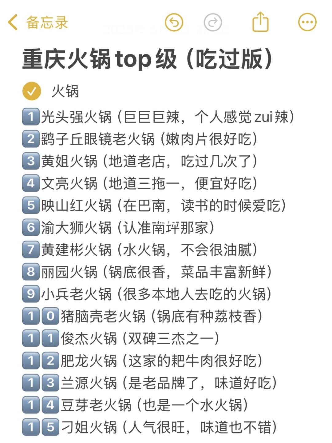 重庆本地人吃过的火锅top排名（测评版）