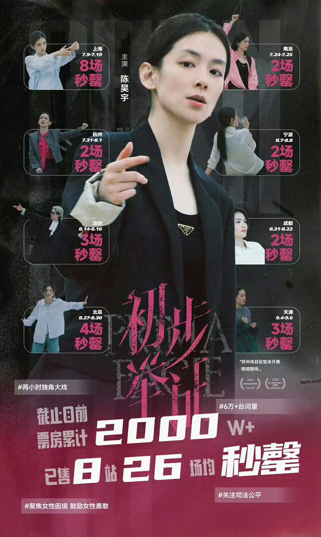 陈昊宇 此女还在进化 此女无上限，可以期待一下陈昊宇主演的六万字台词独角戏话剧《