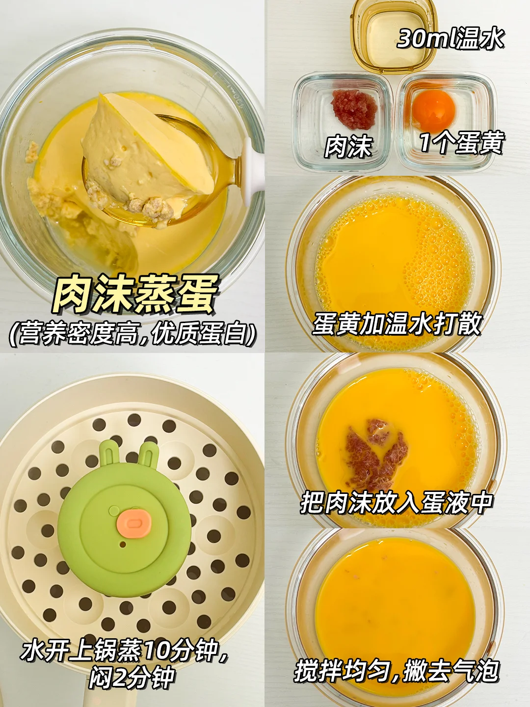 八月龄|宝宝入门级蒸蛋合集💯营养好消化