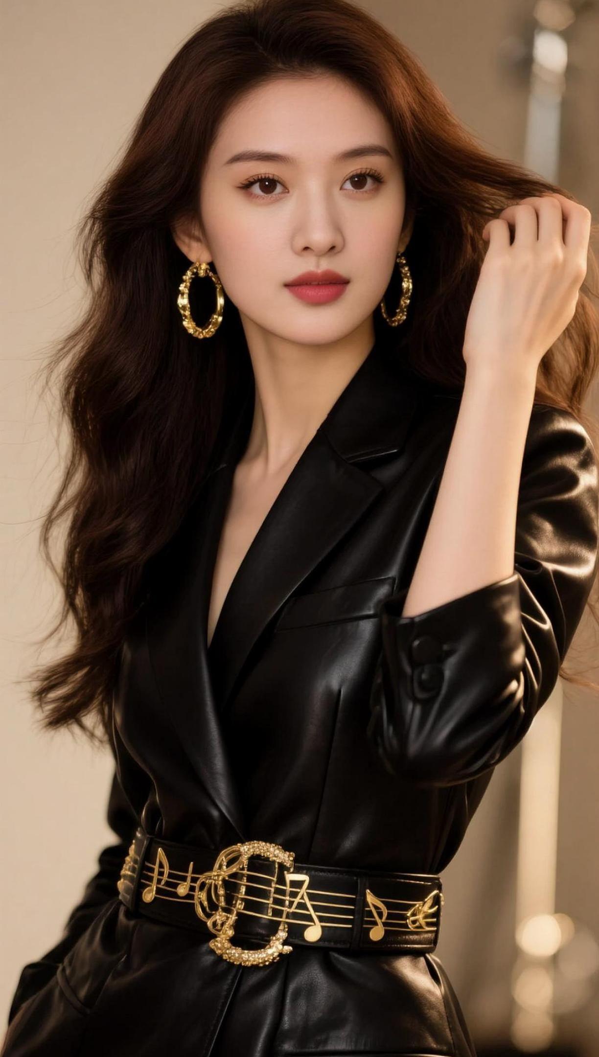 AI港风皮装照 随变ai随便玩