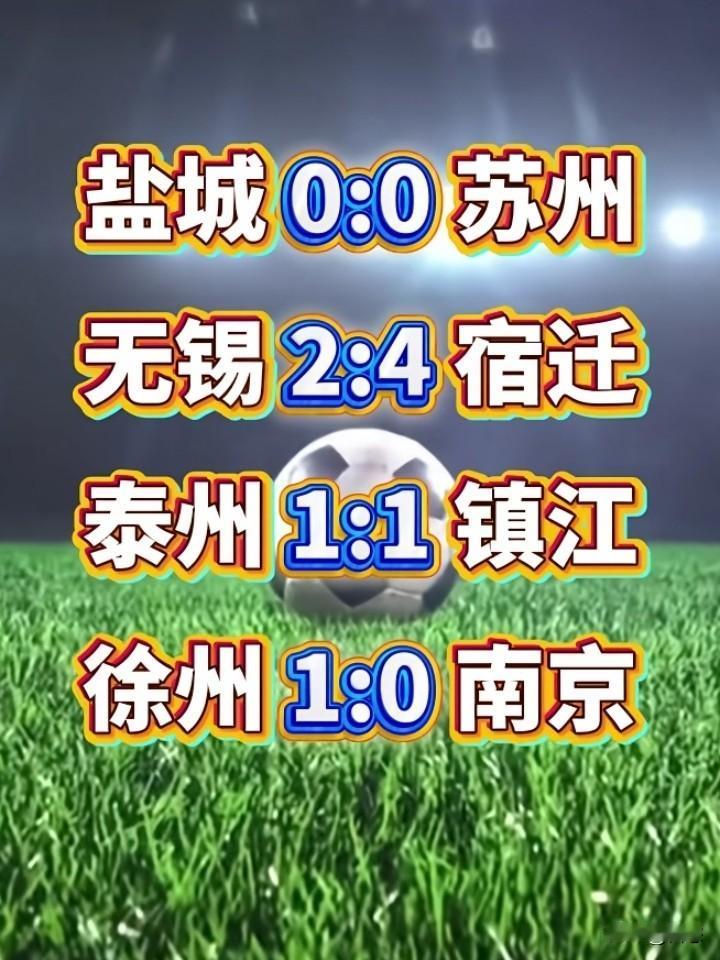 苏超昨晚的比赛已经结束，镇江17连败终止，泰州1比1镇江，久违的连败结束，换了外